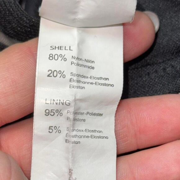 Black Elastic Band One-Piece Swimsuit (WOMENS SMALL) - Picture 7 of 7